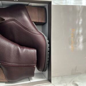 Franco Sarto wine colored leather boot, women’s size 11.